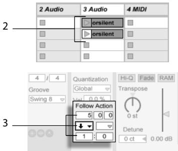 ABLETON LIVE 5 - Boucler des parties d'un clip - 1