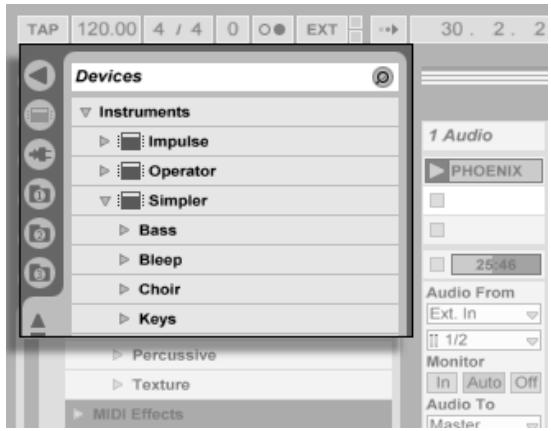 ABLETON LIVE 5 - Périphériques et Mixer - 2