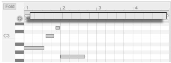 ABLETON LIVE 5 - Navigation et transport dans l'Editeur MIDI - 4
