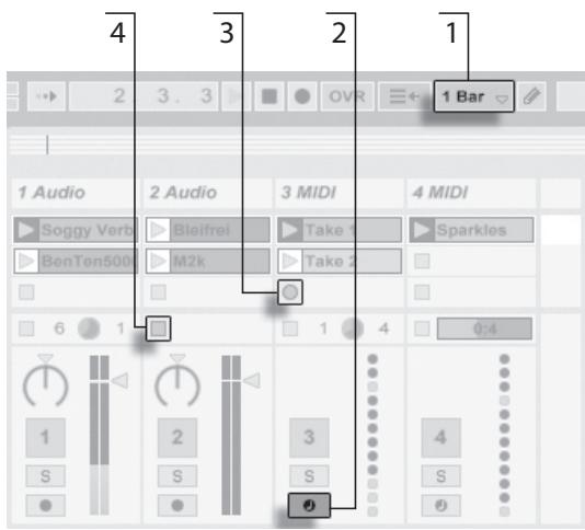 ABLETON LIVE 7 - Enregistrer dans les emplacements de session - 1
