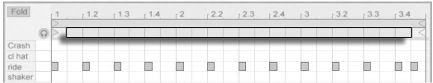 ABLETON LIVE 7 - Navigation et transport dans l'éditeur MIDI - 4