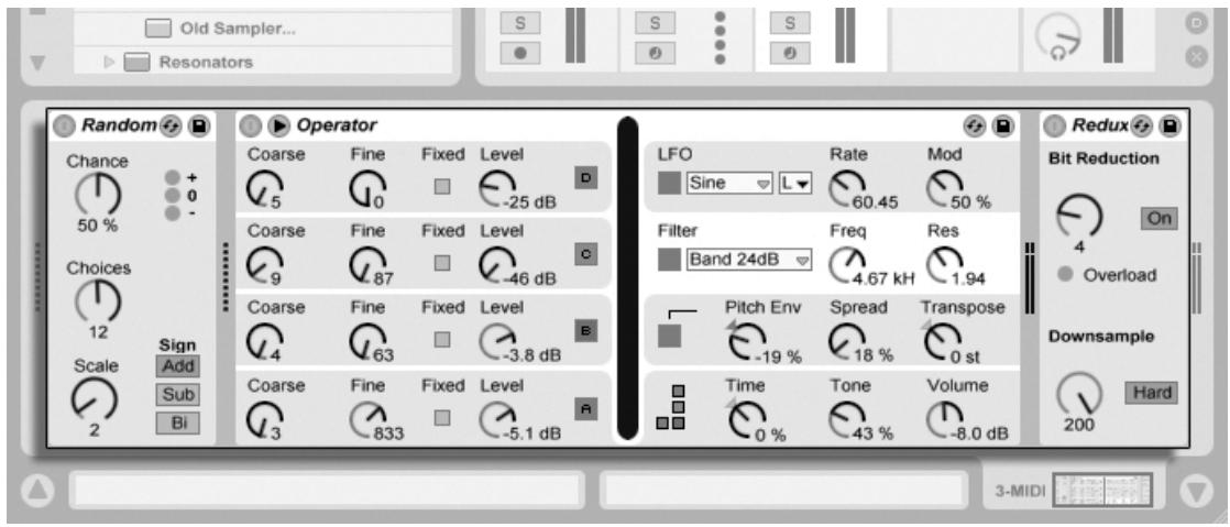 ABLETON LIVE 7 - Périphériques et mixer - 1