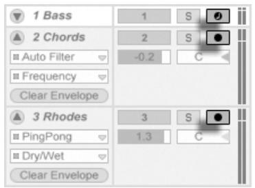 ABLETON LIVE 7 - Armement (préparation à l'enregistrement) des pistes - 1