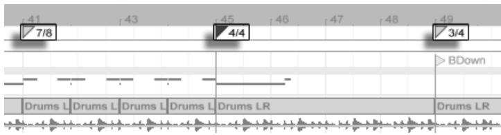 ABLETON LIVE 7 - Changements de format de mesure (signature) - 1