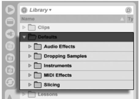 ABLETON LIVE 7 - Préséts par défaut - 1
