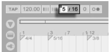 ABLETON LIVE 7 - Changements de format de mesure (signature) - 2