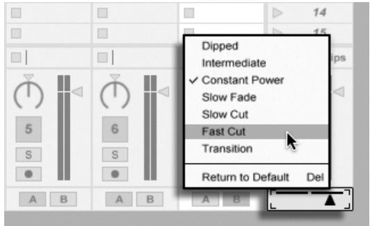 ABLETON LIVE 7 - Utilisation du crossfader de live - 2
