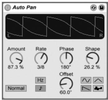 ABLETON LIVE 7 - Auto pan - 1