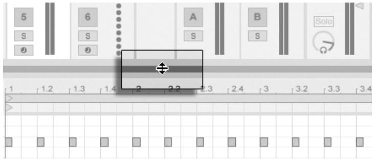 ABLETON LIVE 7 - Navigation et transport dans l'éditeur MIDI - 5