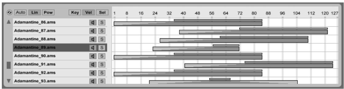 ABLETON LIVE 7 - Zones de dynamique - 1