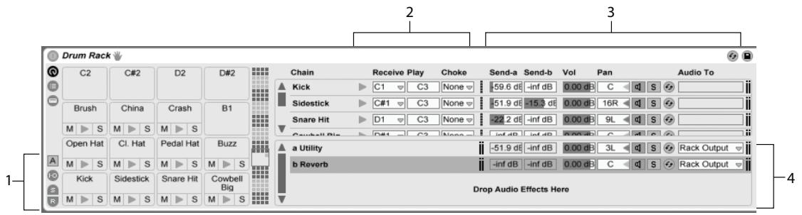 ABLETON LIVE 7 - Racks de batterie (drum raks) - 1