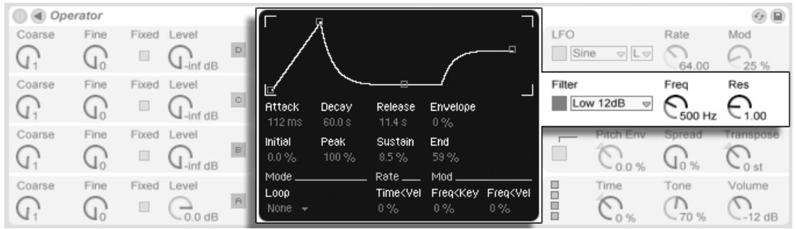 ABLETON LIVE 7 - Section filtre - 1