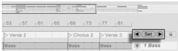 ABLETON LIVE 7 - Lancement de l'arrangement avec les repères - 2