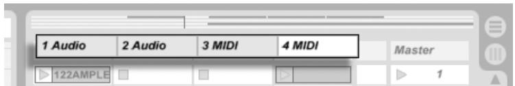 ABLETON LIVE 7 - Pistes audio et MIDI - 1