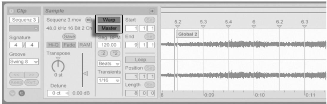ABLETON LIVE 7 - Fenêtre clip - 1