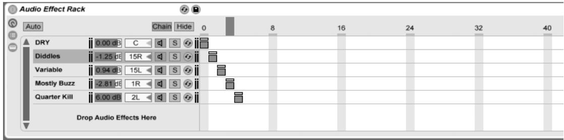 ABLETON LIVE 7 - Réalisation de banques preset à l'aide de la sélection de chaîne - 1