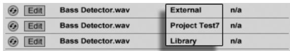 ABLETON LIVE 7 - Visualisation et changement des références d'échantillon de live set - 4