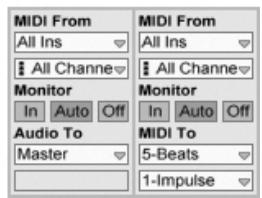 ABLETON LIVE 7 - Choix d'une entrée - 2