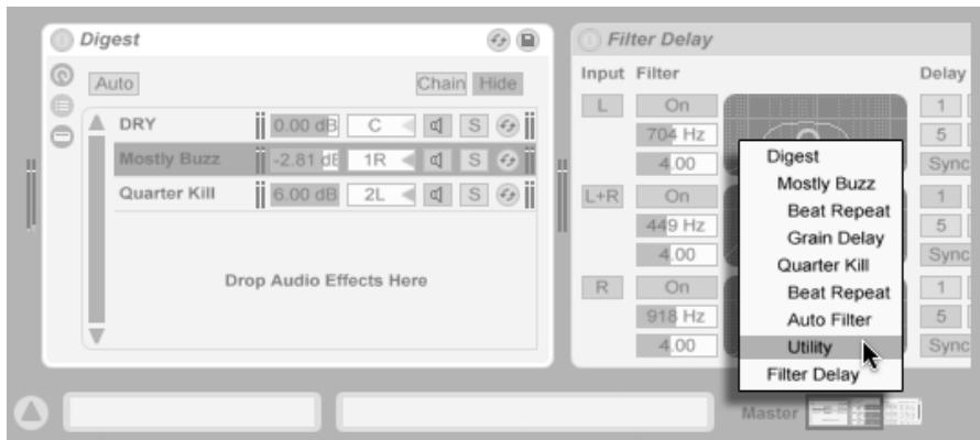 ABLETON LIVE 7 - Panneau des pads. celui-ci est propre aux racks de batterie. - 1