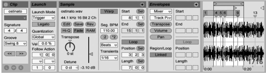 ABLETON LIVE 7 - Fenêtre clip - 5