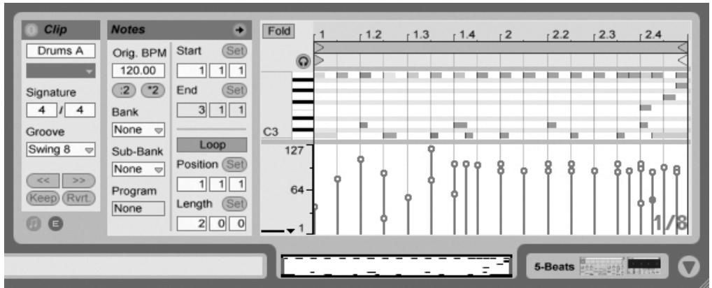 ABLETON LIVE 7 LE - The MIDI Editor - 1