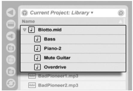 ABLETON LIVE 7 LE - MIDI Clips and MIDI Files - 1