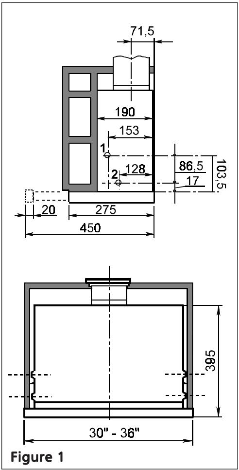 FRIGIDAIRE GLHV30T4KC - Dimensions - 1