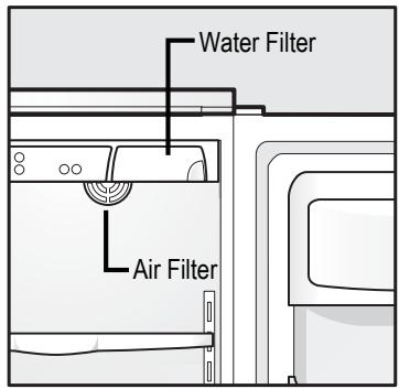FRIGIDAIRE GPSZ28V9CS4 - Locating The Filters - 1