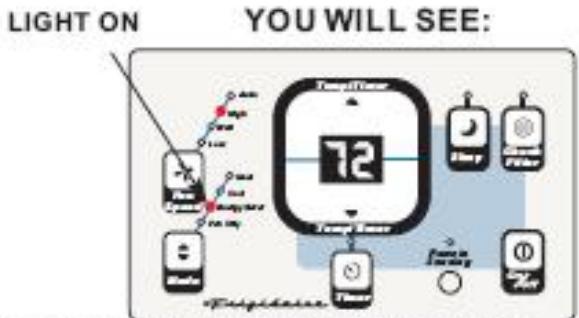 FRIGIDAIRE FAH12ES2T - TO USE THE ENERGY SAVER FEATURE: - 2