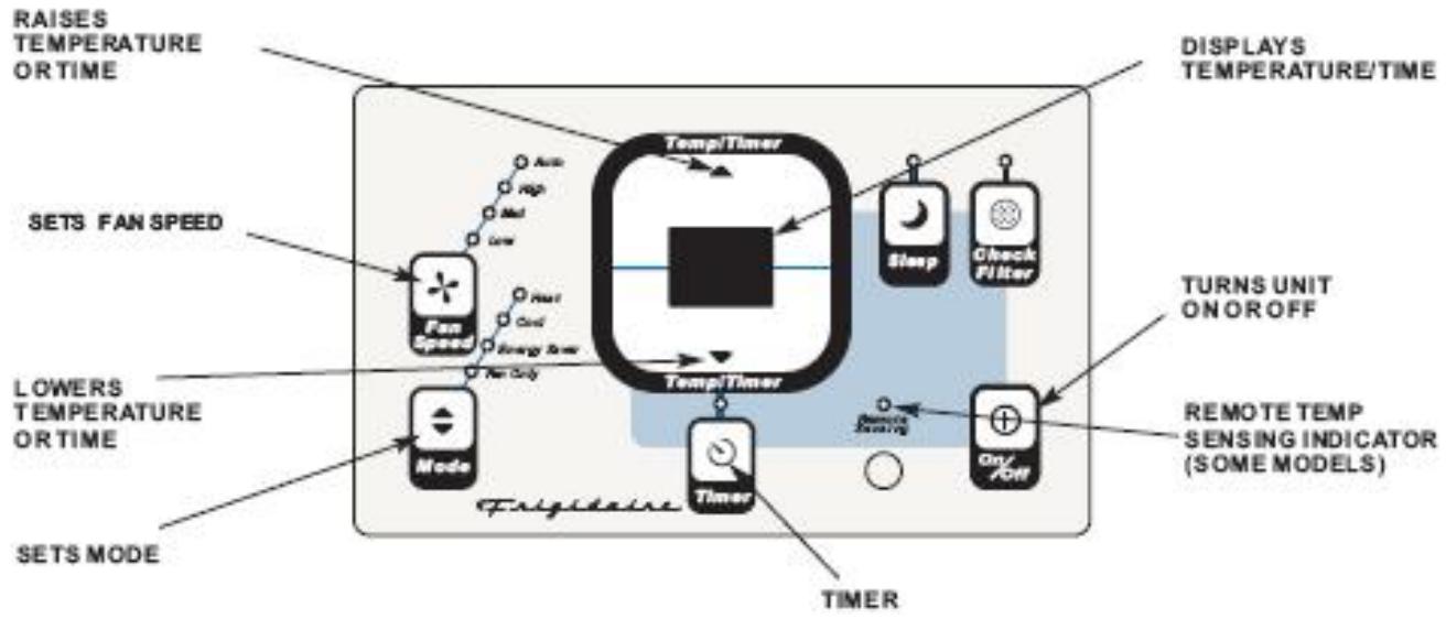 FRIGIDAIRE FAH12ES2T - ELECTRONIC CONTROL OPERATING INSTRUCTIONS - 1