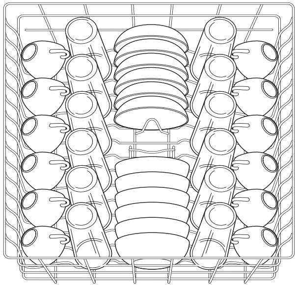 FRIGIDAIRE FGHD2455LF - Loading the Top Rack - 2