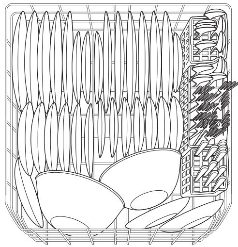 FRIGIDAIRE FGHD2455LF - Loading the Bottom Rack - 1