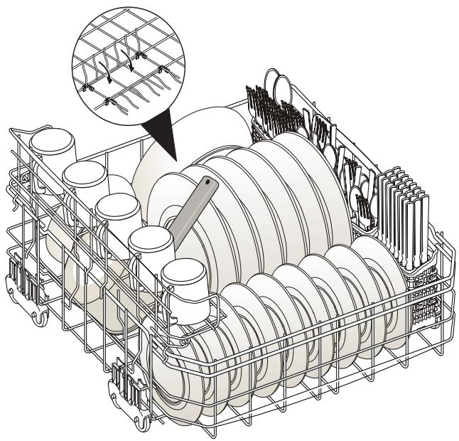 FRIGIDAIRE FGHD2455LF - Fold-down Tines - 1