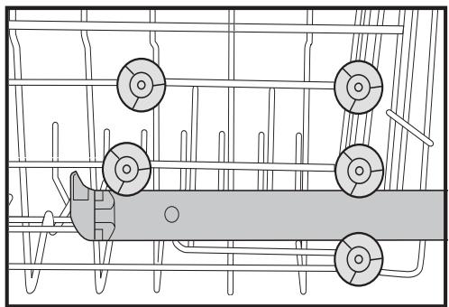 FRIGIDAIRE FGHD2455LF - Adjustable Upper Rack (available on select models) - 1