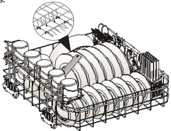 FRIGIDAIRE FGHD2491LB - Fold-down Tines - 1