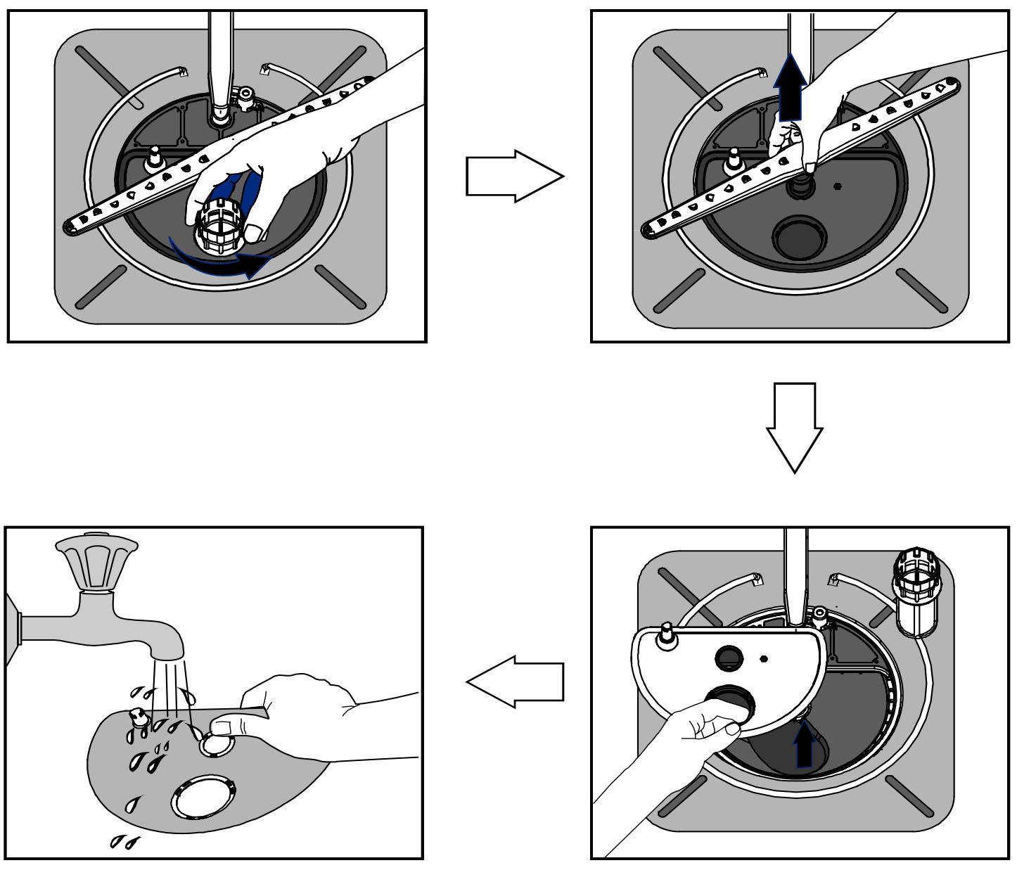 FRIGIDAIRE FGHD2491LB - Clean the Fine Filter - 1