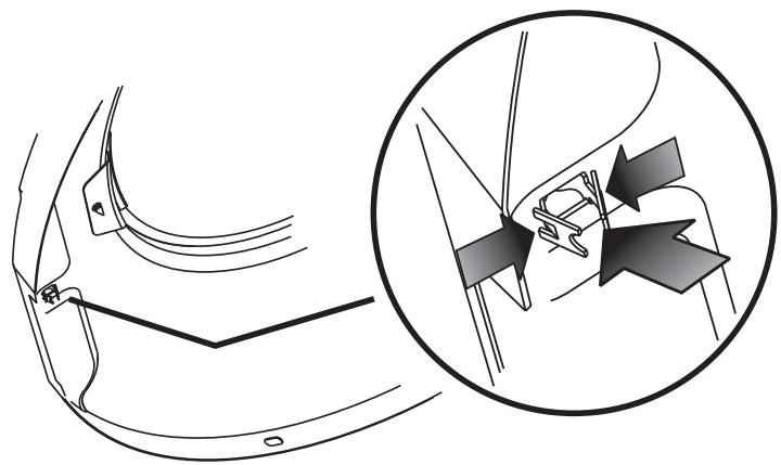 FRIGIDAIRE FAQG7001L - Reversing the hinge - 2