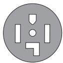 FRIGIDAIRE FAQG7001L - Receptáculo trifilar (como NEMA 10-30R) - 1