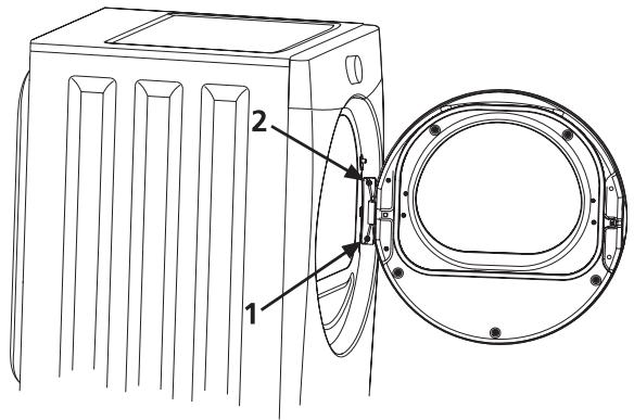 FRIGIDAIRE FAQG7001L - como extraer la puerta - 1