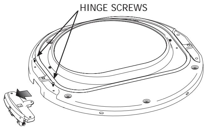 FRIGIDAIRE FAQG7001L - Reversing the hinge - 3