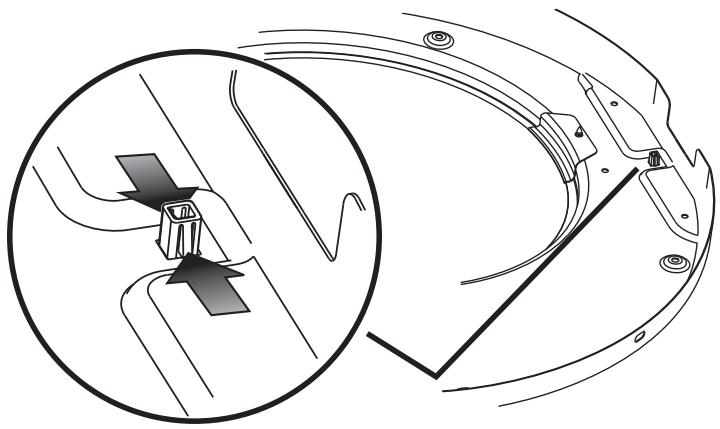 FRIGIDAIRE FAQG7001L - Reversing the hinge - 4
