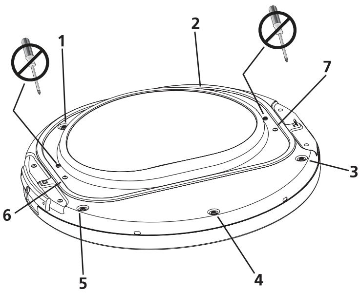 FRIGIDAIRE FAQG7001L - Dépose de la porte - 3