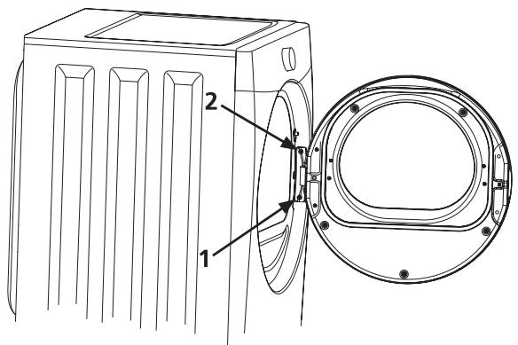 FRIGIDAIRE FAQG7001L - Removing the door - 1