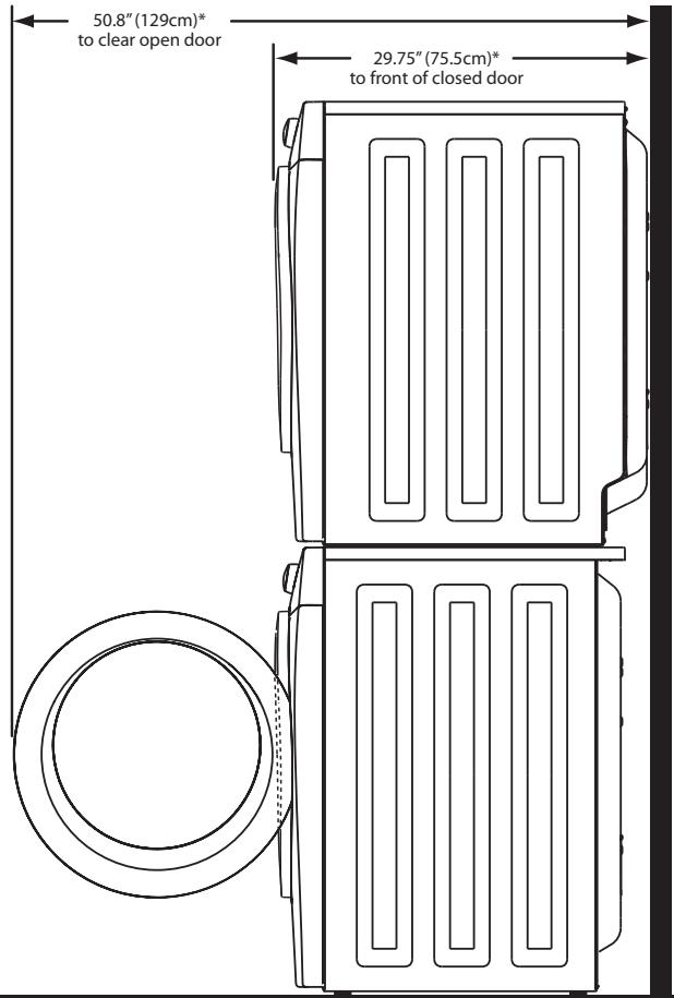 FRIGIDAIRE FAQG7001L - Installation in a Recess or Closet - 6
