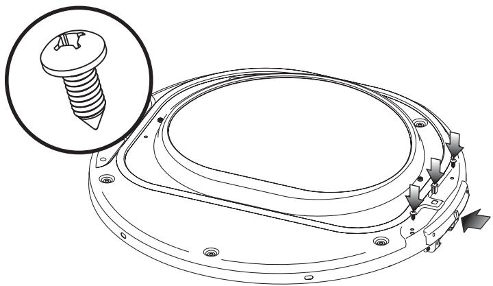 FRIGIDAIRE FAQG7001L - Reversing the hinge - 6