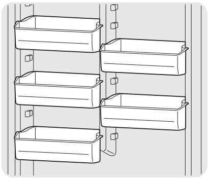 FRIGIDAIRE FFU14F5H - Balconnets réglables (certains modeles de congélateurs verticaux) - 1