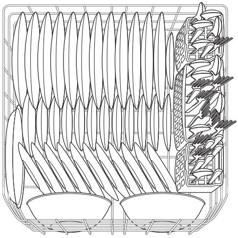 FRIGIDAIRE FGHD2433K - Loading the Bottom Rack - 2