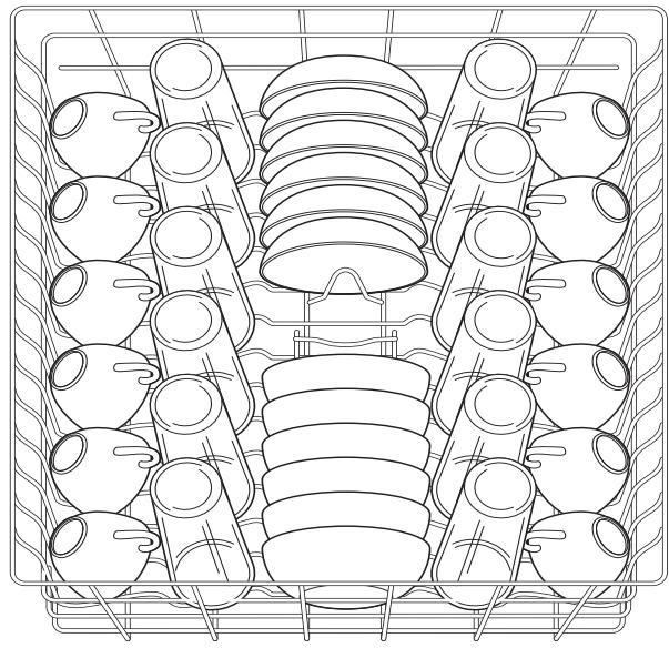 FRIGIDAIRE FGHD2433K - Loading the Top Rack - 2