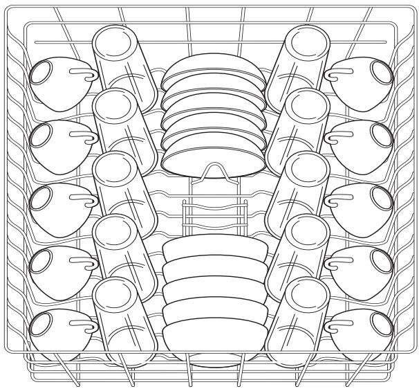 FRIGIDAIRE FGHD2433K - Loading the Top Rack - 1