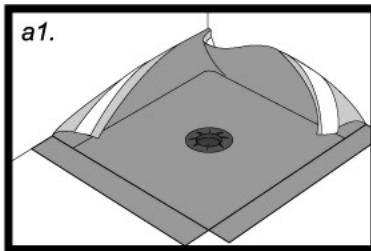 LAZER SHOWER DESIGN ALL FARENHEIT - Réalisier un pli mouchoir dans les angles - 1